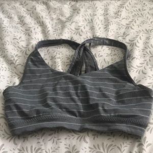 Athleta Stripe Transcendence Bra